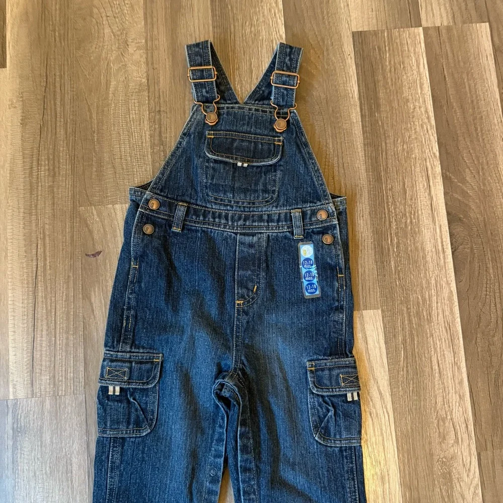 Gymboree Blue Denim Overalls with Pockets
